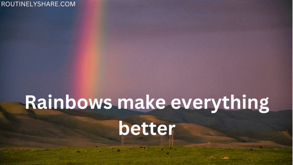 rainbow captions instagram