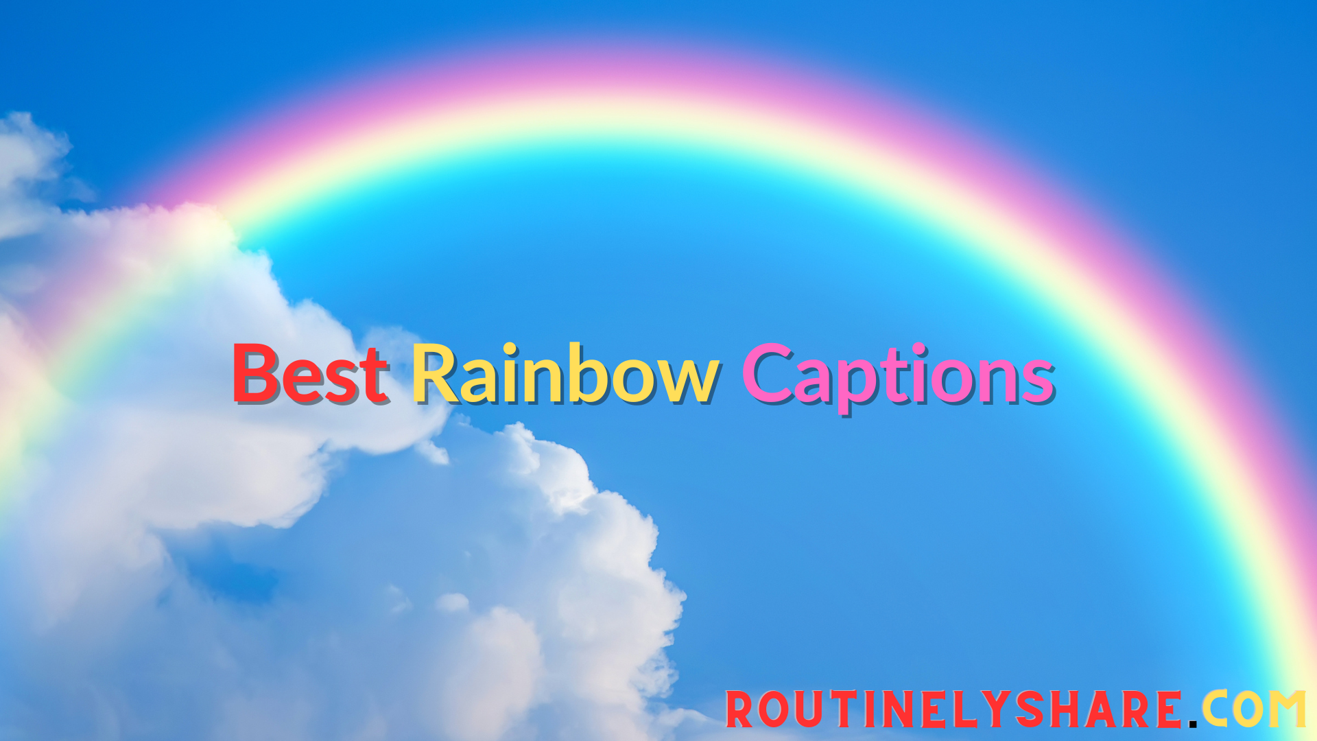 rainbow captions instagram